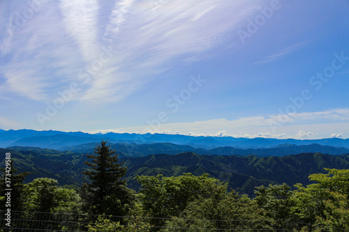 茶臼山高原からの眺め