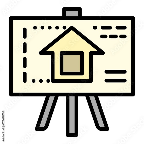 City house plan icon. Outline city house plan vector icon for web design isolated on white background