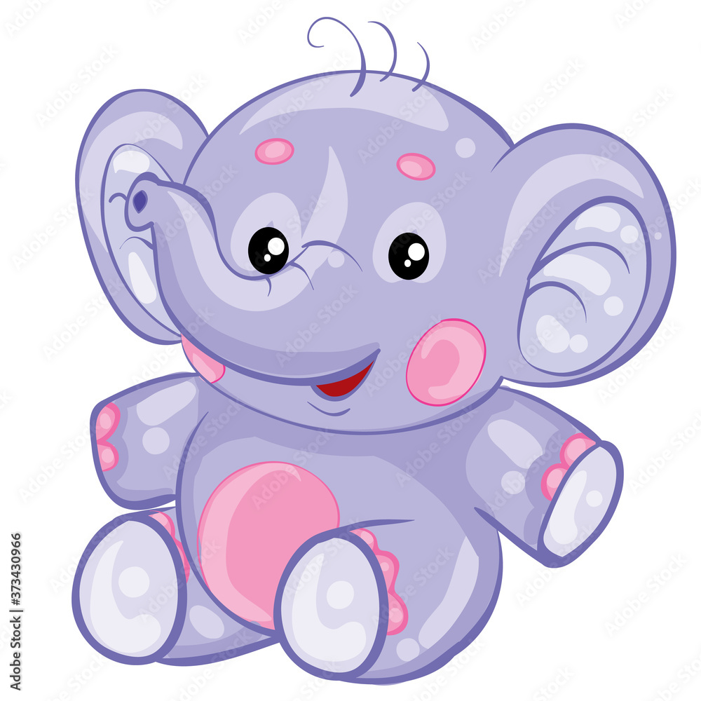 cute baby elephant, toy, cartoon illustration, postcard, isolated object on white background, vector illustration, cute baby elephant, toy, cartoon illustration, postcard, isolated object on white background, vector illustration,