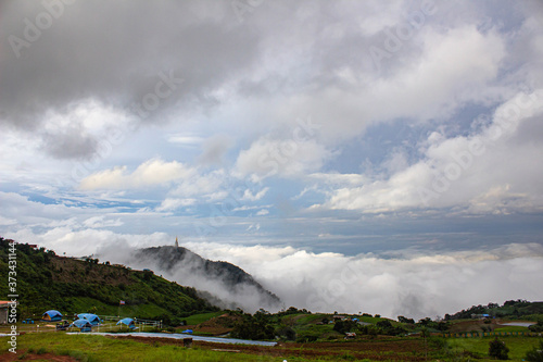clouds over the city
