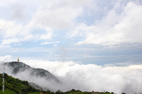 clouds over the city