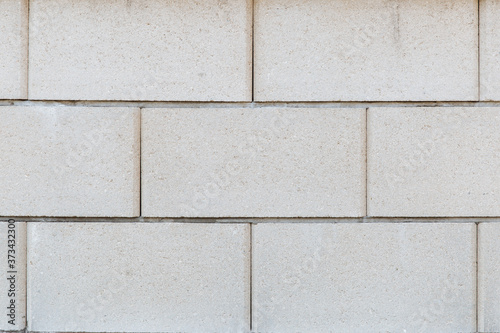  Abstract background from white brick pattern wall. Brickwork texture surface for background. Textured