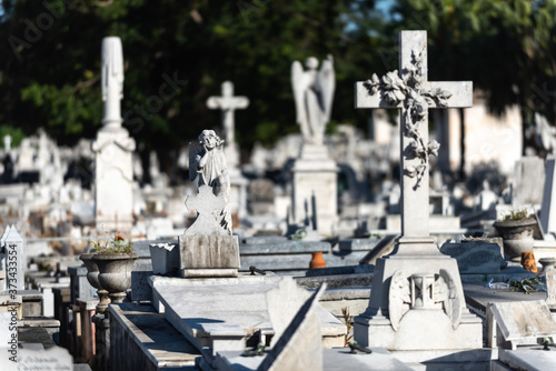 The cemetery Cristóbal Colón in Havana Cuba. photo