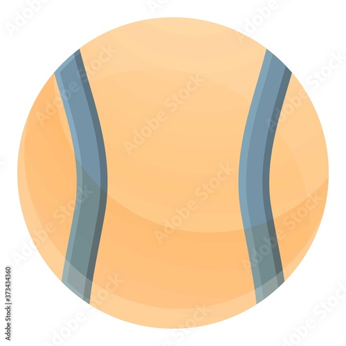 Hurling ball icon. Cartoon of hurling ball vector icon for web design isolated on white background