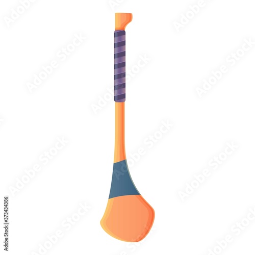 Hurling wood stick icon. Cartoon of hurling wood stick vector icon for web design isolated on white background