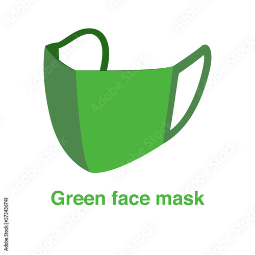 Green face mask