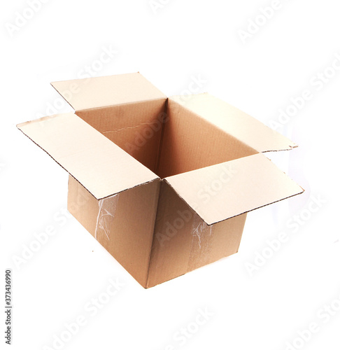 empty open cardboard box
