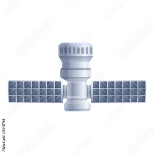 Nasa space satellite icon. Cartoon of nasa space satellite vector icon for web design isolated on white background