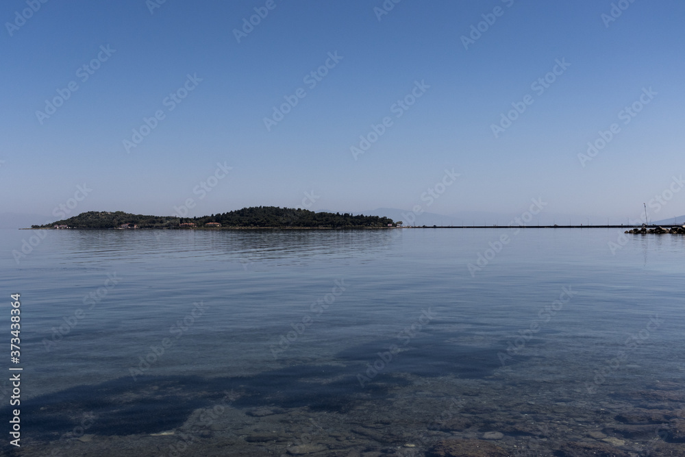 Karantina Island landscape in Izmir, iskele Urla (Quarantine Island)