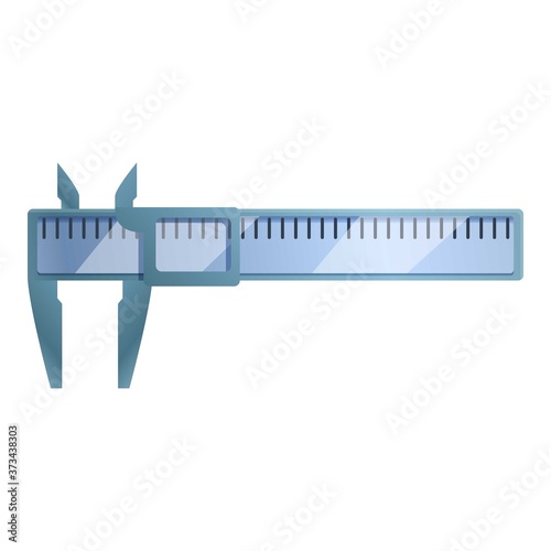 Device caliper icon. Cartoon of device caliper vector icon for web design isolated on white background