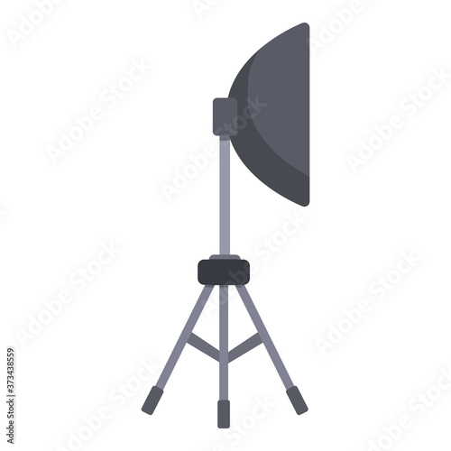 Studio light tripod icon. Cartoon of studio light tripod vector icon for web design isolated on white background