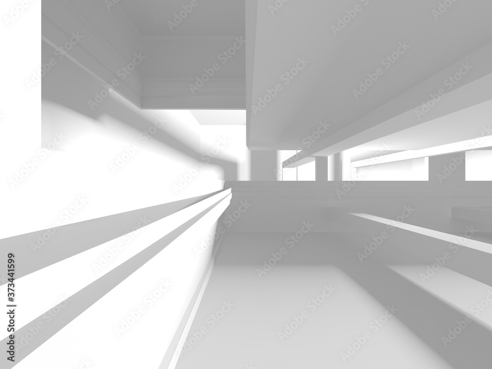 White Modern Background. Abstract Building Concept White Modern Background. Abstract Building Concept