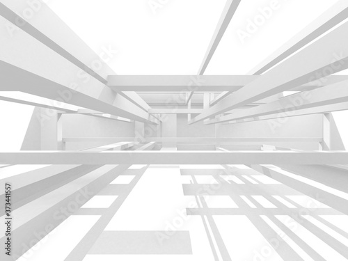 White Modern Background. Abstract Building Concept