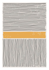 Papier peint photo Minimaliste art Composition manuscrite aux formes esthétiques modernes  © C Design Studio