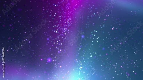 Glowing Colorful Particles Background Loop