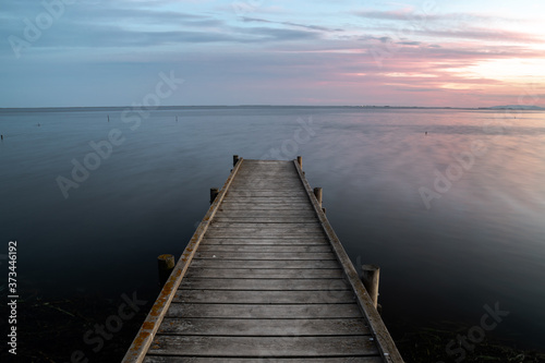Walkway on the lake © mananuk