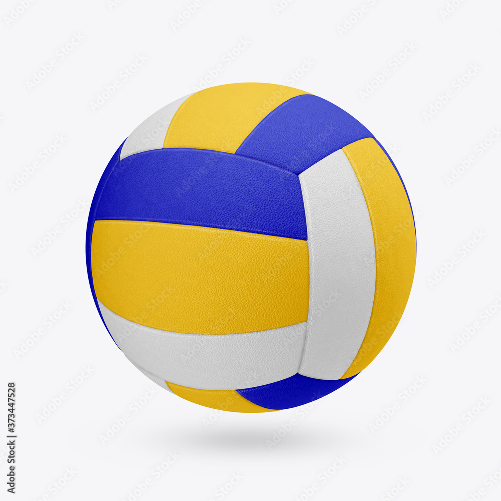 Volleyball mockup on white background