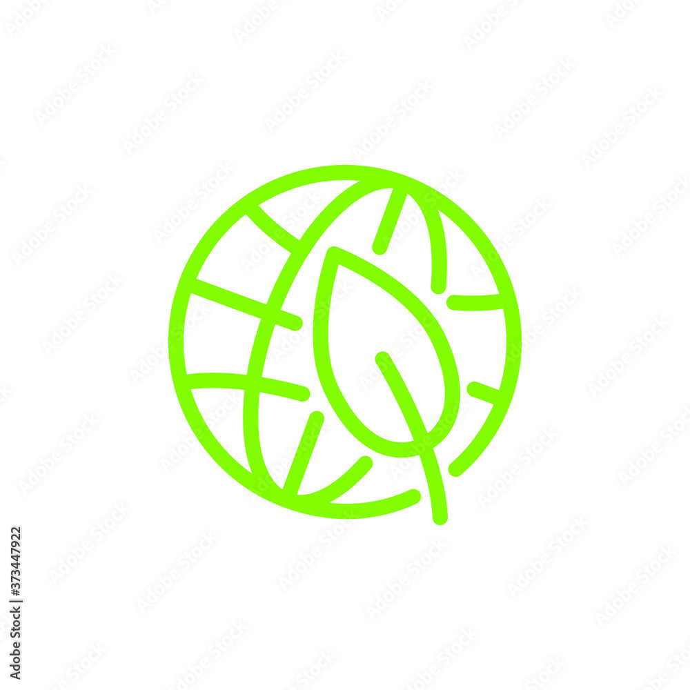 Organic icon design template Organic icon design template