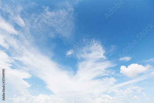 blue sky with clouds beautiful - nature blue sky background