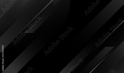 Black lines tech geometric modern dynamic shape abstract background vector