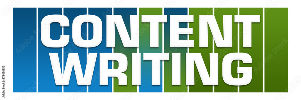 Content Writing Green Blue Boxes Horizontal Text Content Writing Green Blue Boxes Horizontal Text
