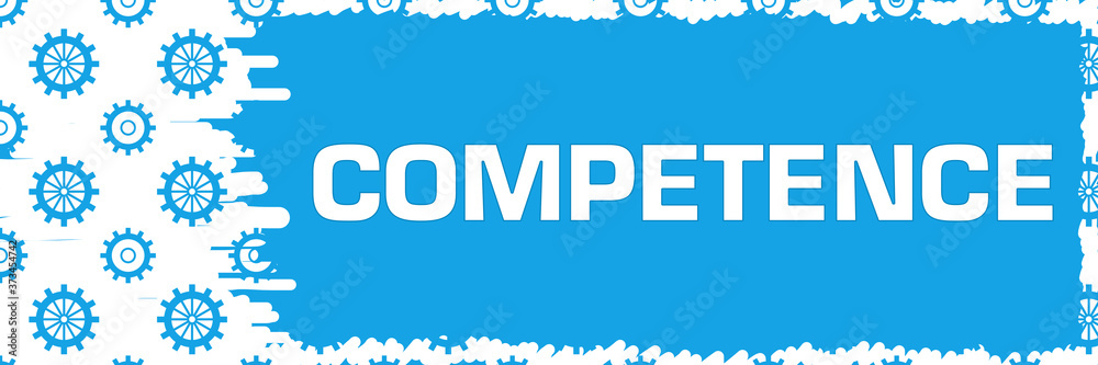 Competence Blue Gears Scratch Background Horizontal Competence Blue Gears Scratch Background Horizontal