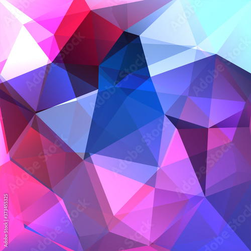 Background of pink, blue, purple geometric shapes. Mosaic pattern. Vector EPS 10. Vector illustration