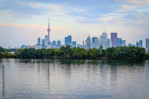 Beautiful view on Toronto city skyline