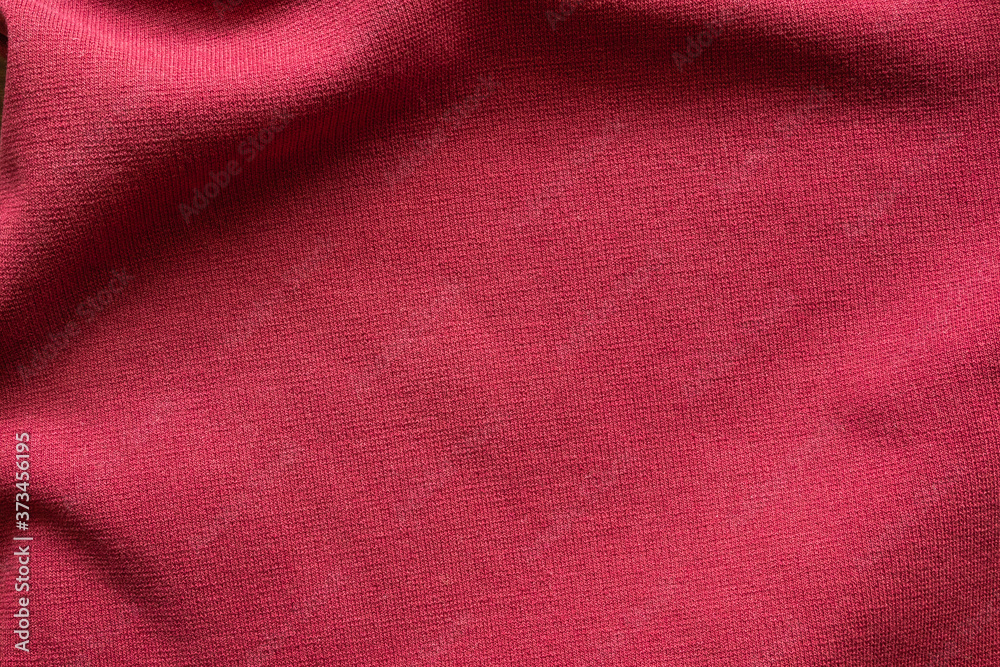 Fototapeta premium Red clothing fabric texture pattern background
