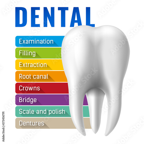 Dental list Vector Illustration