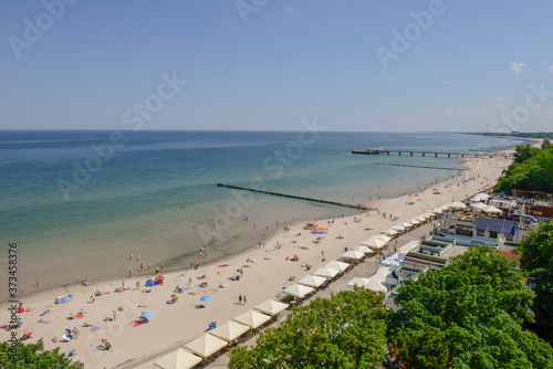 Fototapeta Naklejka Na Ścianę i Meble -  view of the beach in poland