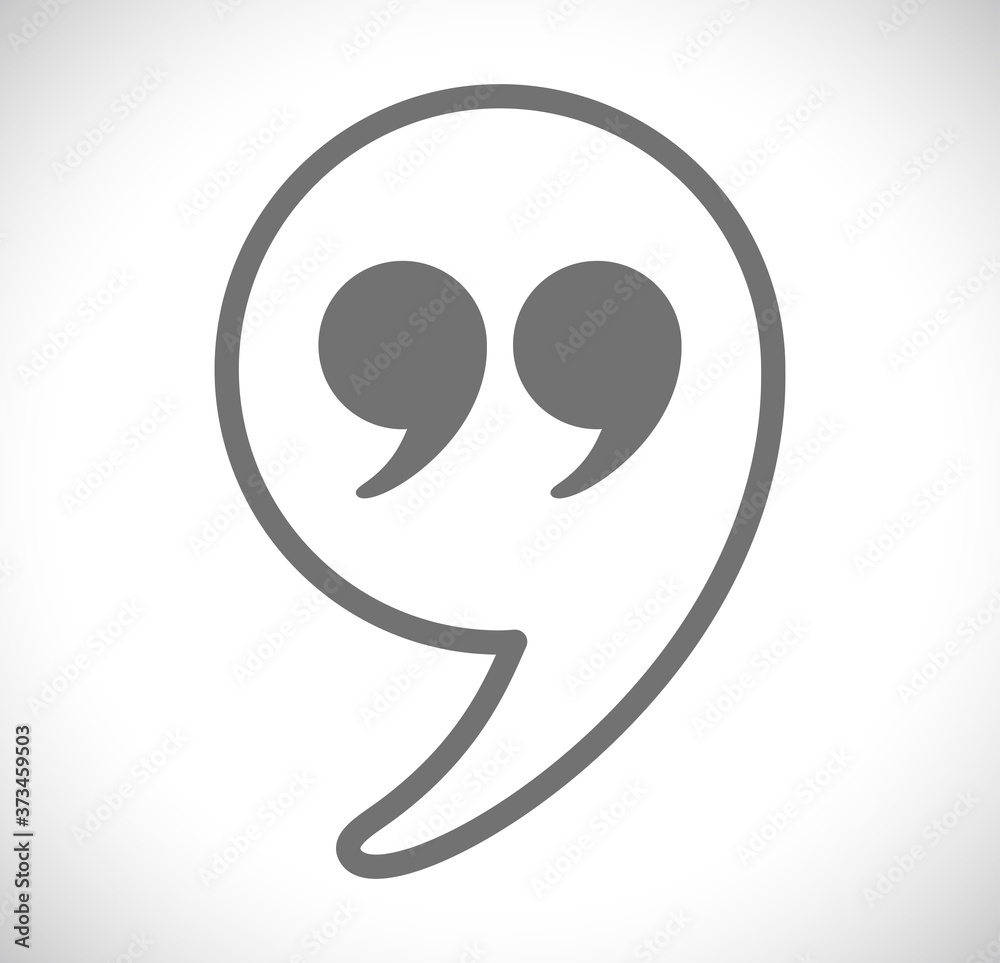quote icon in shape