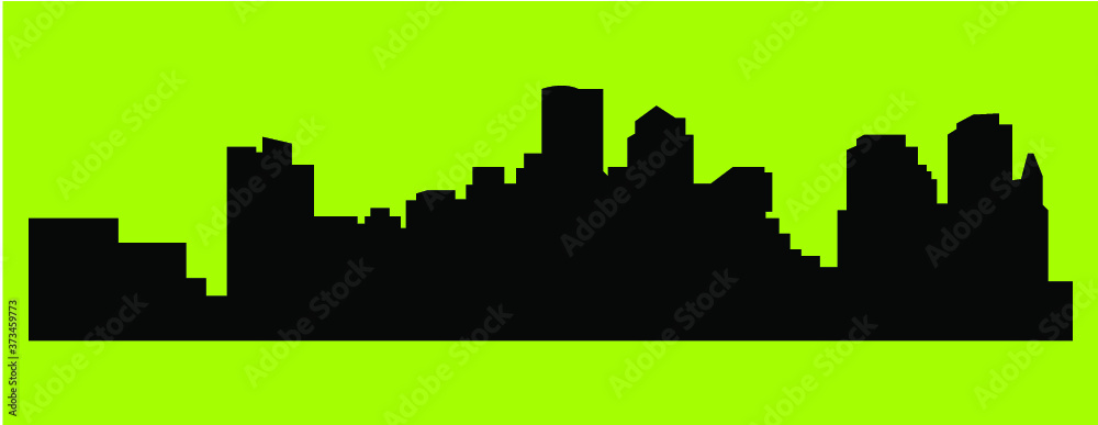 Boston, Massachusetts (city silhouette)