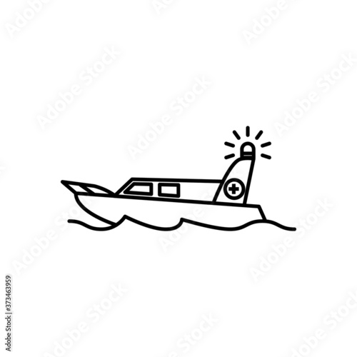 Rescue transportation icon design template