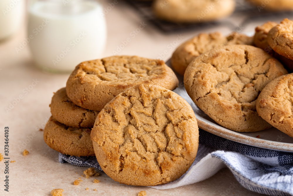 Peanut Butter Cookies Closeup Peanut Butter Cookies Closeup
