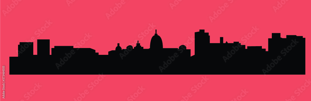 Harrisburg, Pennsylvania (city silhouette)
