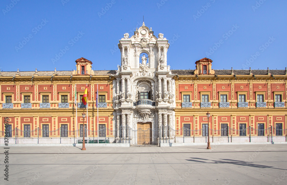 The Palace of San Telmo (Palacio San Telmo) in Seville, Andalucia, Spain