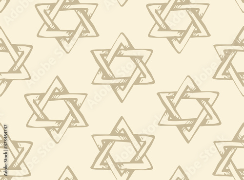 Jewish holiday symbol. Vector drawing