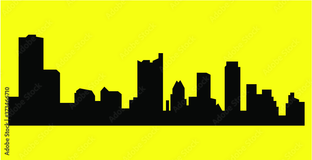 Obraz premium Aostin, Texas (city silhouette)