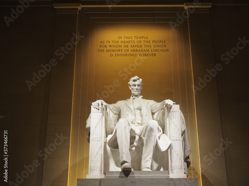 Lincoln Memorial in Washington DC by night