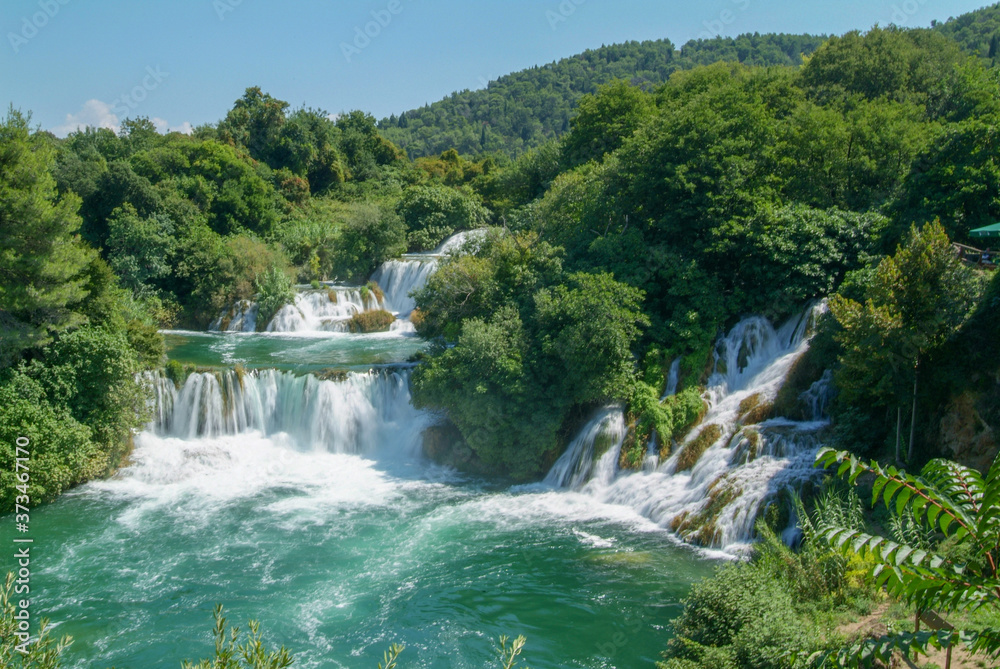 Fototapeta premium Waterfalls of the Krka national park in Croatia