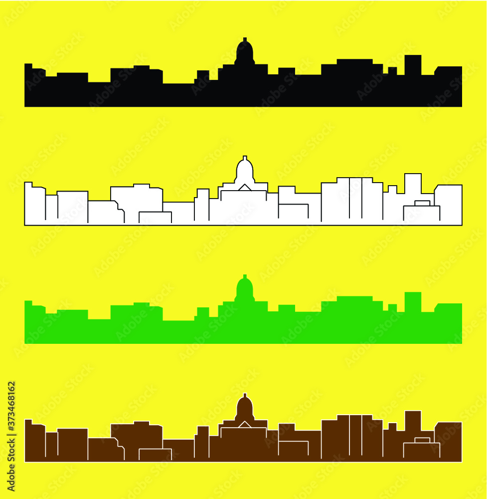 Naklejka premium Olympia, Washington (city silhouette)