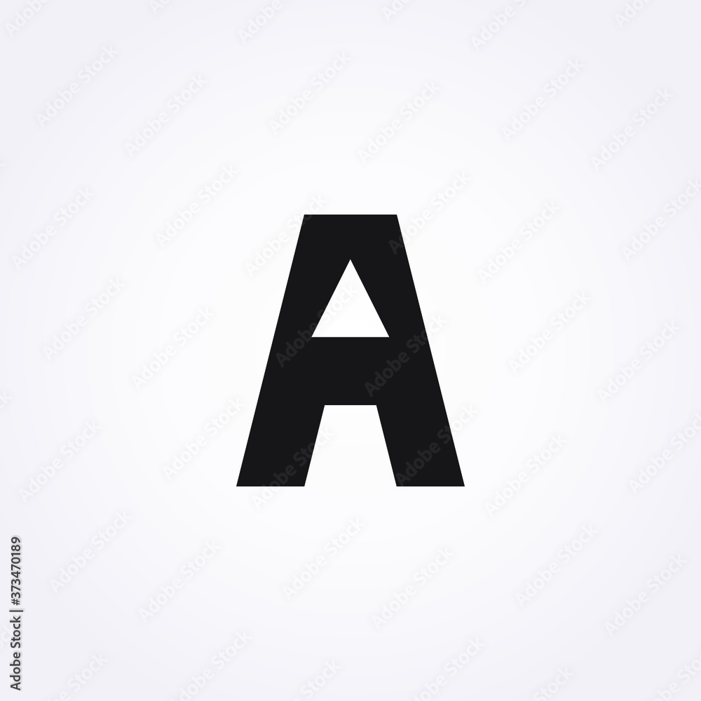 A letter logo with bold shapes and luxury icon. Initial logo concept vector. A letter logo with bold shapes and luxury icon. Initial logo concept vector.