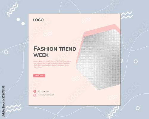 Fashion Instagram post template Free Eps
