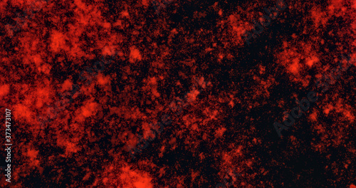 Vibrant abstract background for aggressive design. Blurred red spots on a black background.
