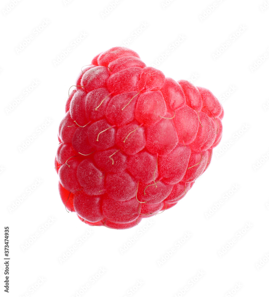 Delicious fresh ripe raspberry isolated on white Delicious fresh ripe raspberry isolated on white