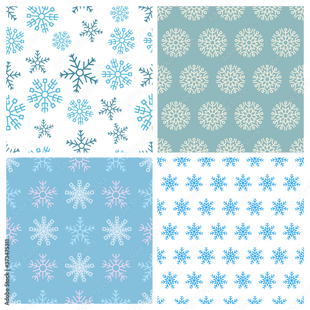 Seamless background with snowflakes Seamless background with snowflakes