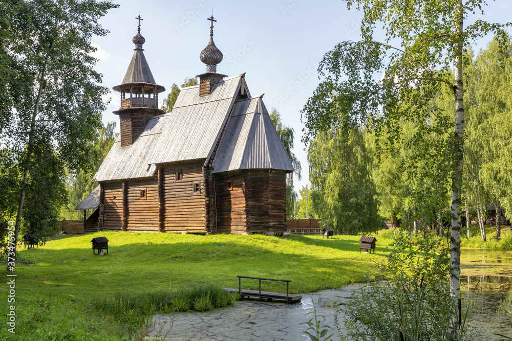 Wooden church , 17th century. Golden ring of Russia. Kostroma, Russia Wooden church , 17th century. Golden ring of Russia. Kostroma, Russia