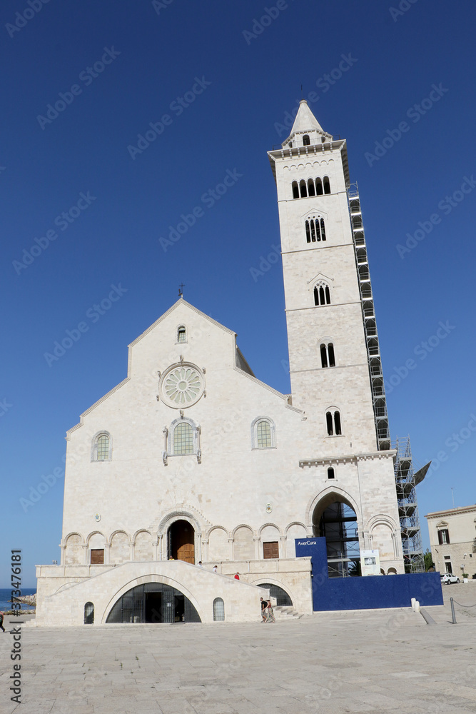 The Roman Catholic cathedral dedicated to San Nicola Pellegrino and the Diocesan Museum in Trani, Puglia, Italy