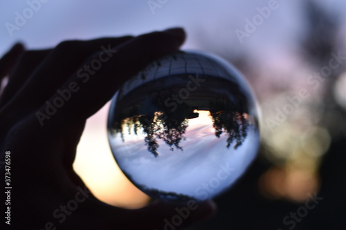 photographing through a Lensball © EcoPim-studio